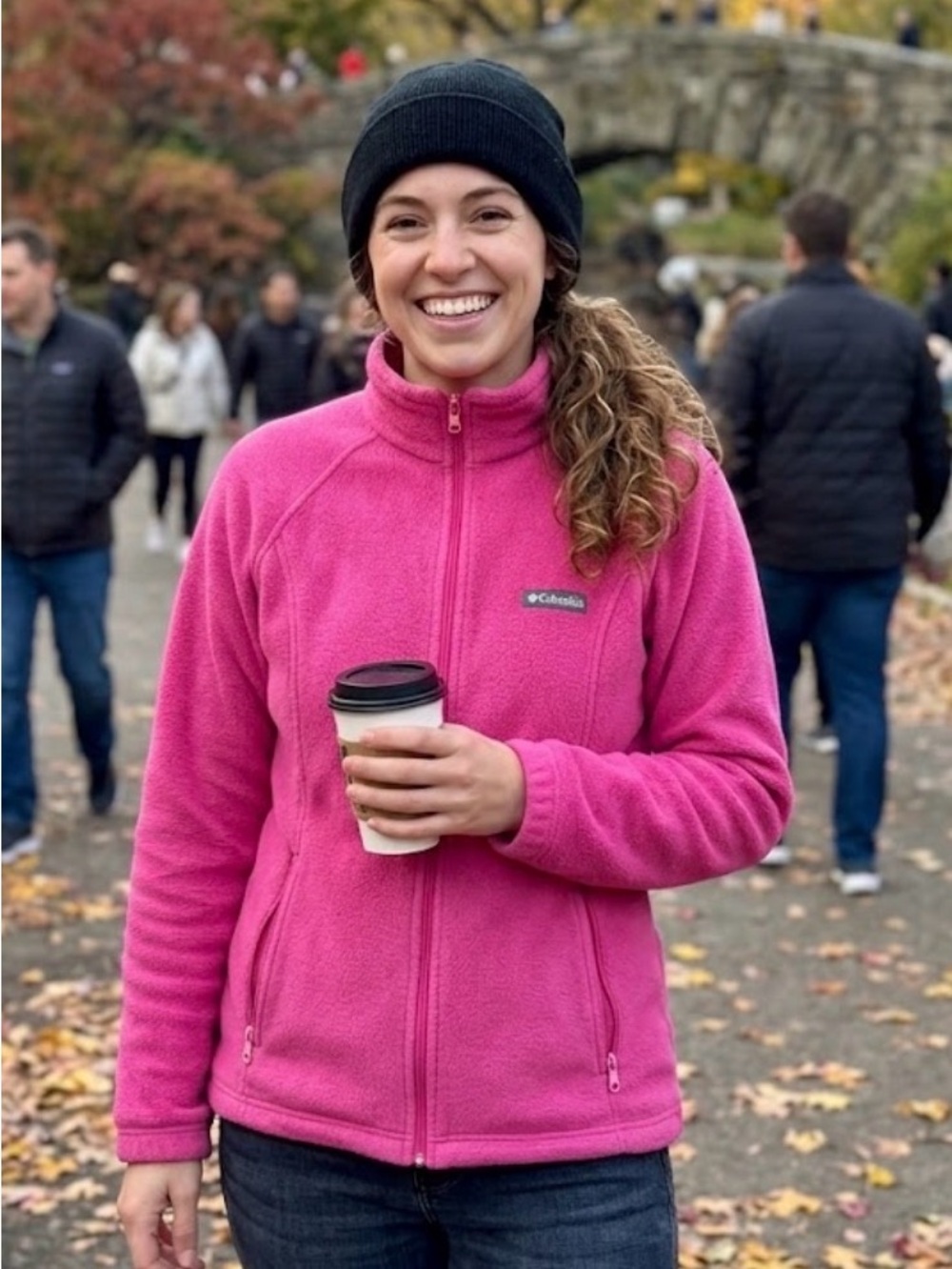 Columbia Pink Fleece Full-Zip Jacket